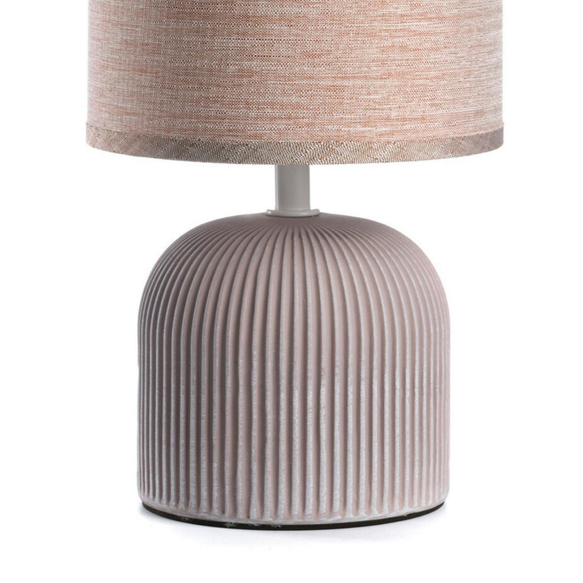 Tischleuchte Creme D: 15 Cm 6w - Creme, Design, Keramik/Textil (15/28cm)