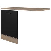 Geschirrspülerfront Capri Eiche Dekor/schwarz B: 110 Cm - Eichefarben/Schwarz, KONVENTIONELL, Holzwerkstoff (110/85/60cm) - FlexWell