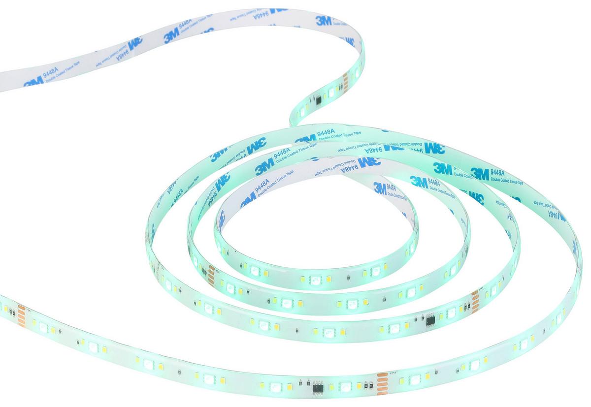 Led-streifen Farbwechsler L: 5 M Fernbedienung - Weiß, MODERN, Kunststoff (500cm) - Luca Bessoni
