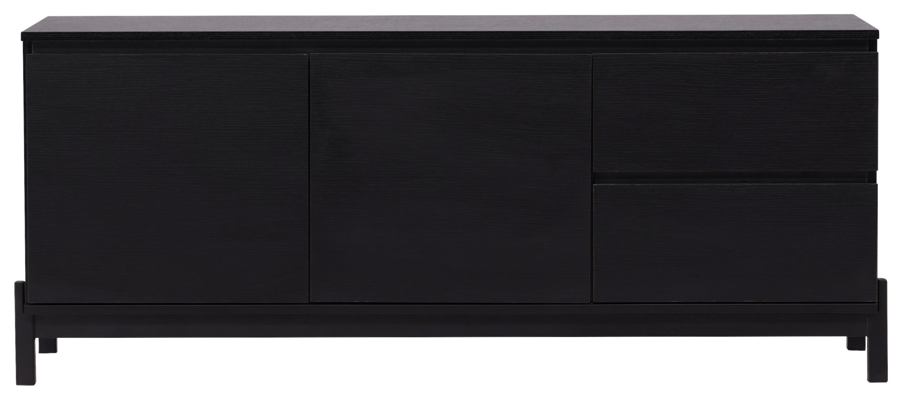 Sideboard Corpus - Schwarz, Design, Holzwerkstoff/Metall (135/56/40cm) - Livetastic