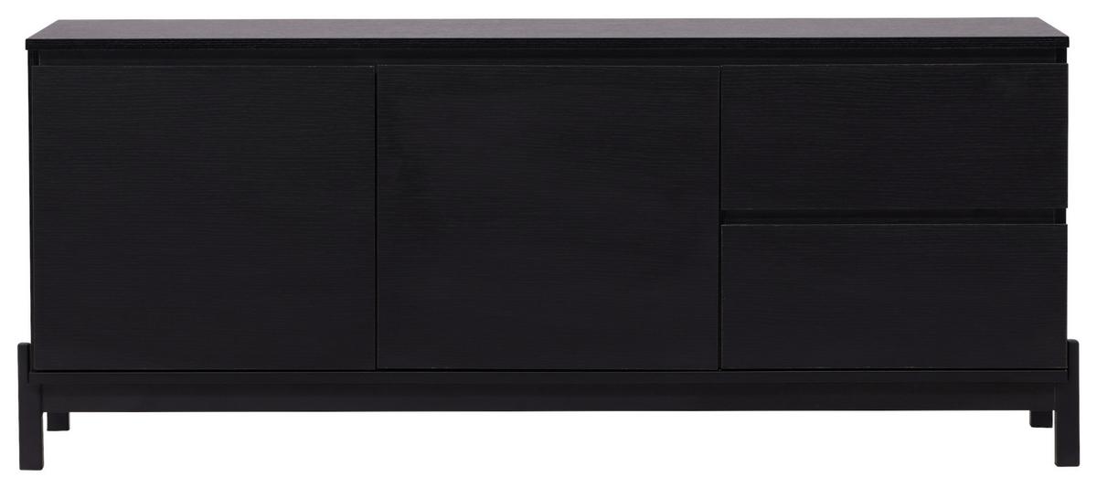 Sideboard Corpus - Schwarz, Design, Holzwerkstoff/Metall (135/56/40cm) - Livetastic