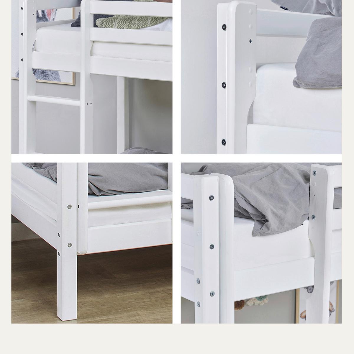 Etagenbett Eco Dream Weiß, Lf: 70x160 cm - Weiß, MODERN, Holz (70/160cm) - MID.YOU