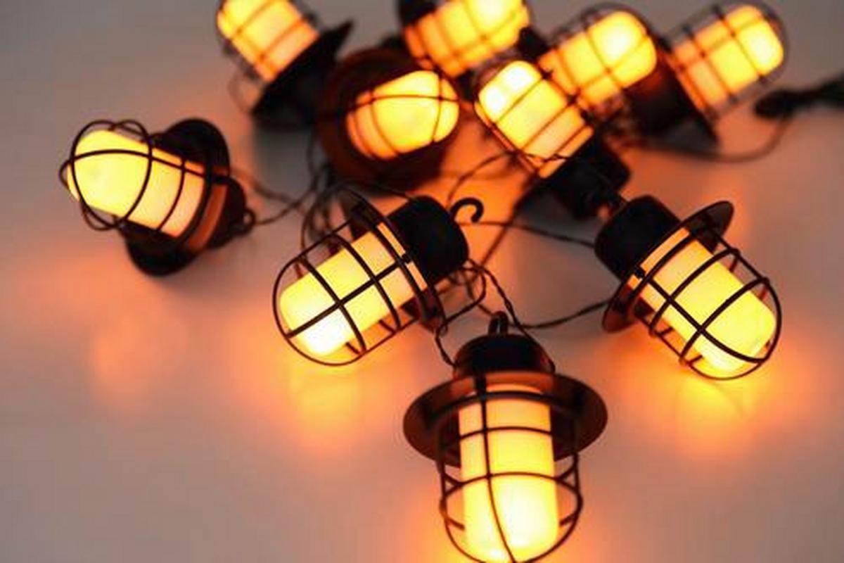 Solarleuchte Schwarz/weiß Lichterkette 100xled H: 11,2 - Schwarz/Weiß, Basics, Kunststoff (480/8,2/11,2cm) - Globo