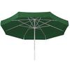 Sonnenschirm Jumbo D: 300cm Grün - Silberfarben/Grün, Basics, Textil/Metall (300cm) - Schneider