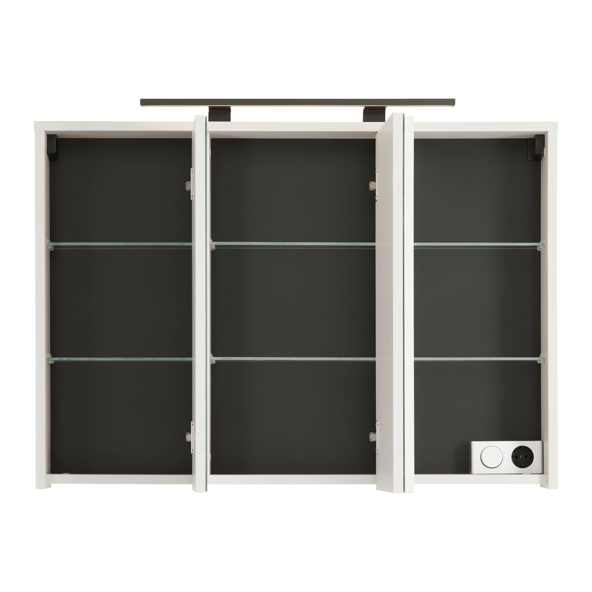 Zrcadlová skříňka SOPHIA - kašmírová, Moderní, kompozitní dřevo/sklo (100/74/17cm) - Mömax