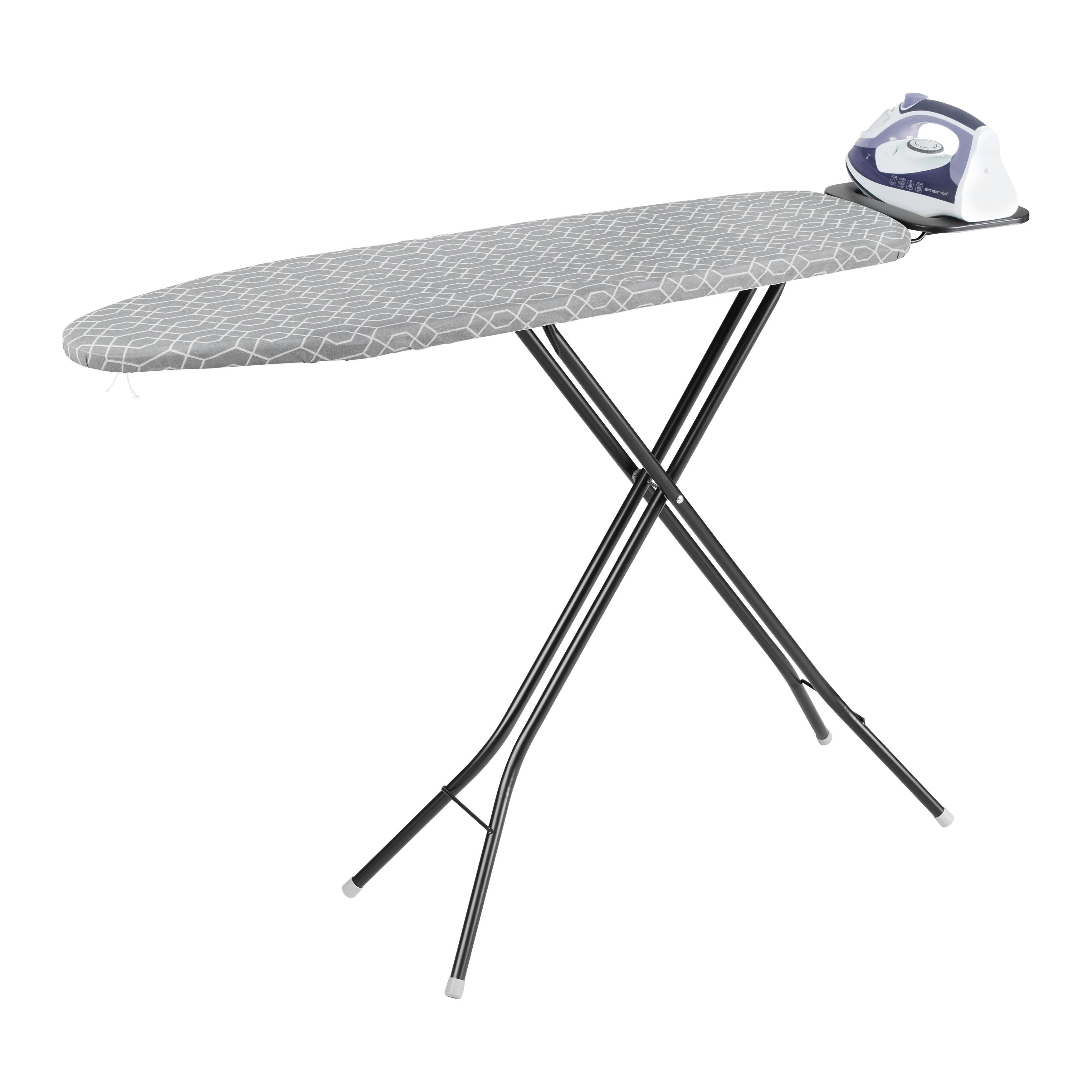 Žehliaca doska MICHI - sivá, Modern, kov/textil (127/30/89cm) - Mömax