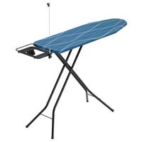 Bügelbrett Anton - Blau/Schwarz, KONVENTIONELL, Textil (145/40,5/92cm) - Homezone