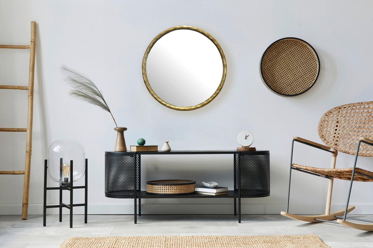 Wandspiegel Goldfarben B: 60 cm - Goldfarben, Design, Glas/Metall (60/60/4cm) - MID.YOU