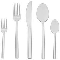 Besteckset 30-teilig Sean Für 6 Personen - Edelstahlfarben, ROMANTIK / LANDHAUS, Metall - James Wood