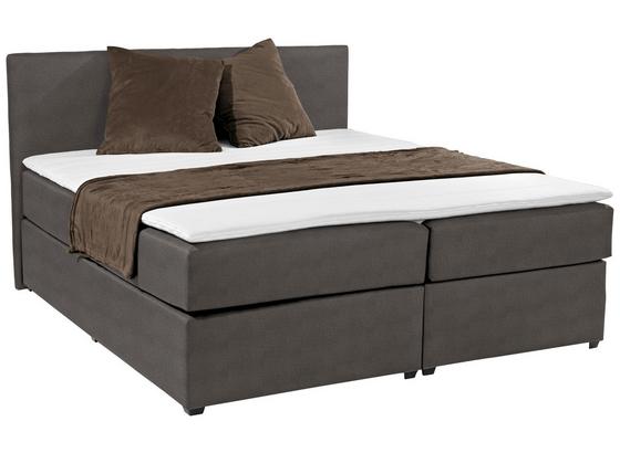 Posteľ Boxspring Titania - čierna, Konvenčný, textil (180/200cm) Posteľ Boxspring Titania - čierna, Konvenčný, textil (180/200cm)