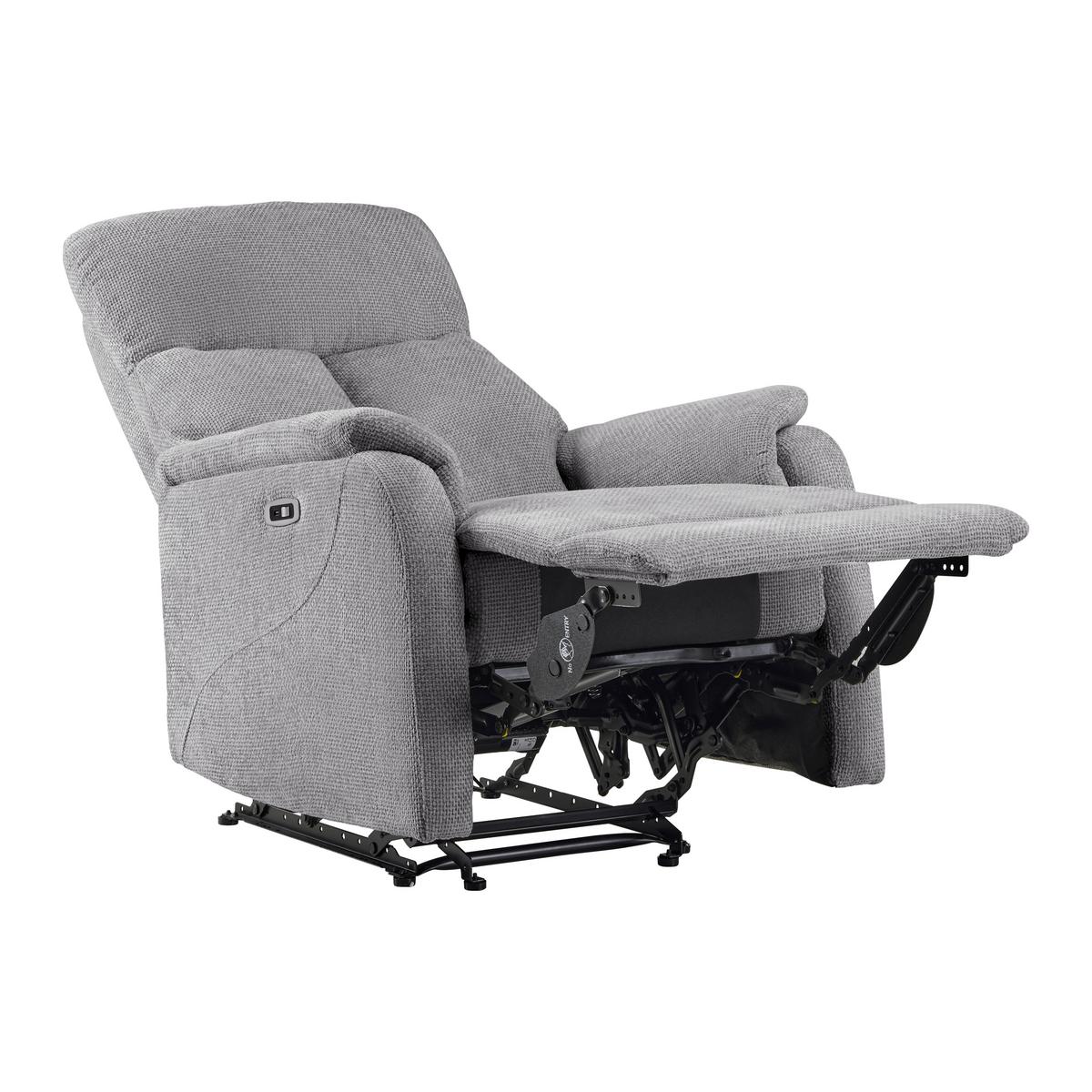 Relaxačné kreslo JOHNSY, antracitová - čierna/antracitová, Modern, kov/textil (75/106/91cm) - Mömax