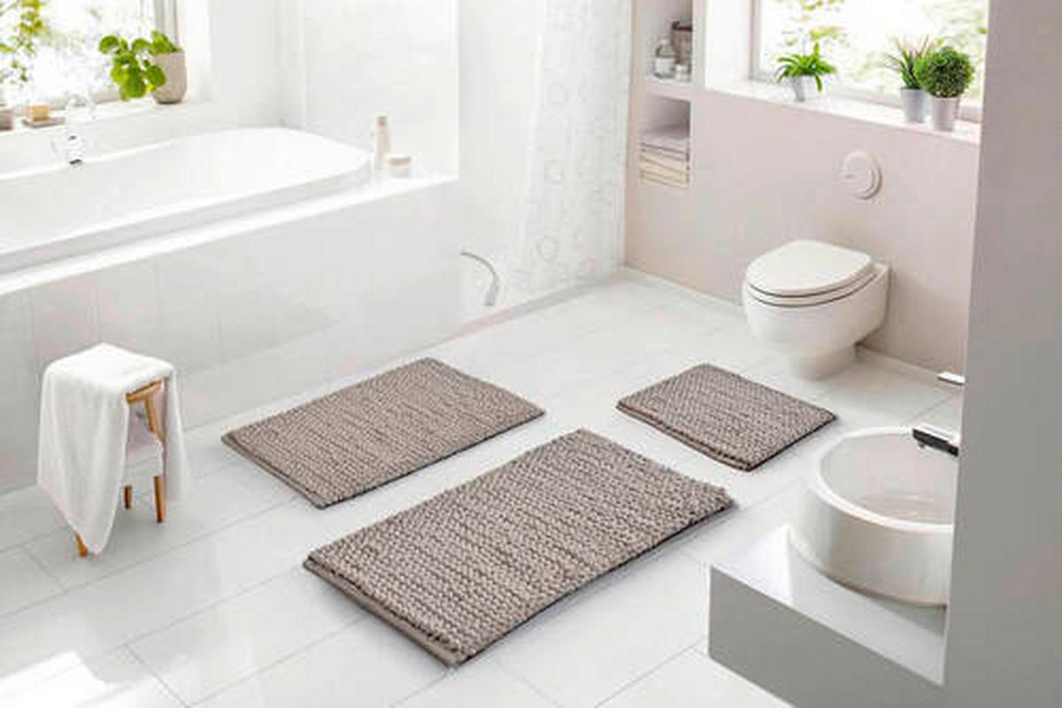 BIDET-VORLEGER PUNTO UNO - Taupe, Basics, Textil (50/60cm) - Grund