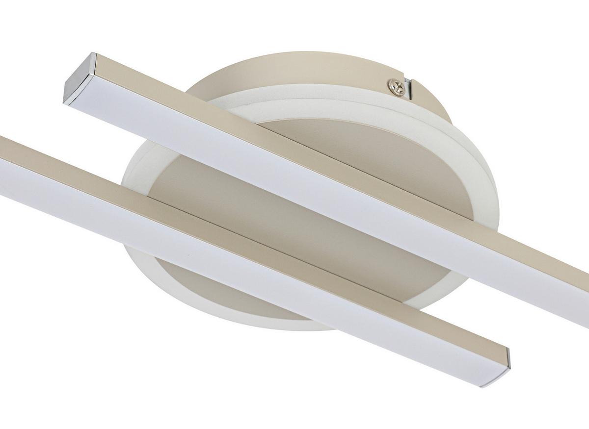STROPNÉ LED SVIETIDLO OLGA - piesková, Modern, kov/plast (58/15/5cm) - Mömax