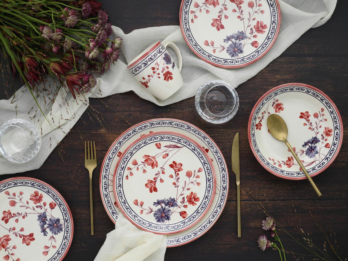 Kombiservice Cottage Multicolor 16--Teilig - Multicolor, Basics, Keramik - Creatable