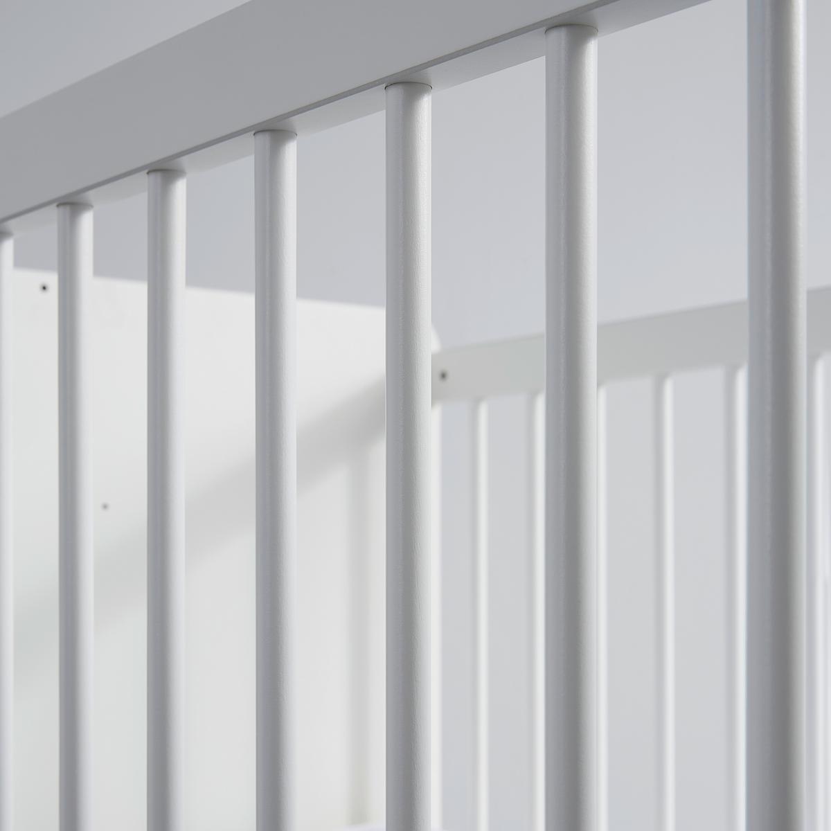 Dětská postýlka KIT NEW- M bílá, PL:cca. 70/140cm - bílá, Moderní, dřevo/kompozitní dřevo (204/75/95cm) - Mömax