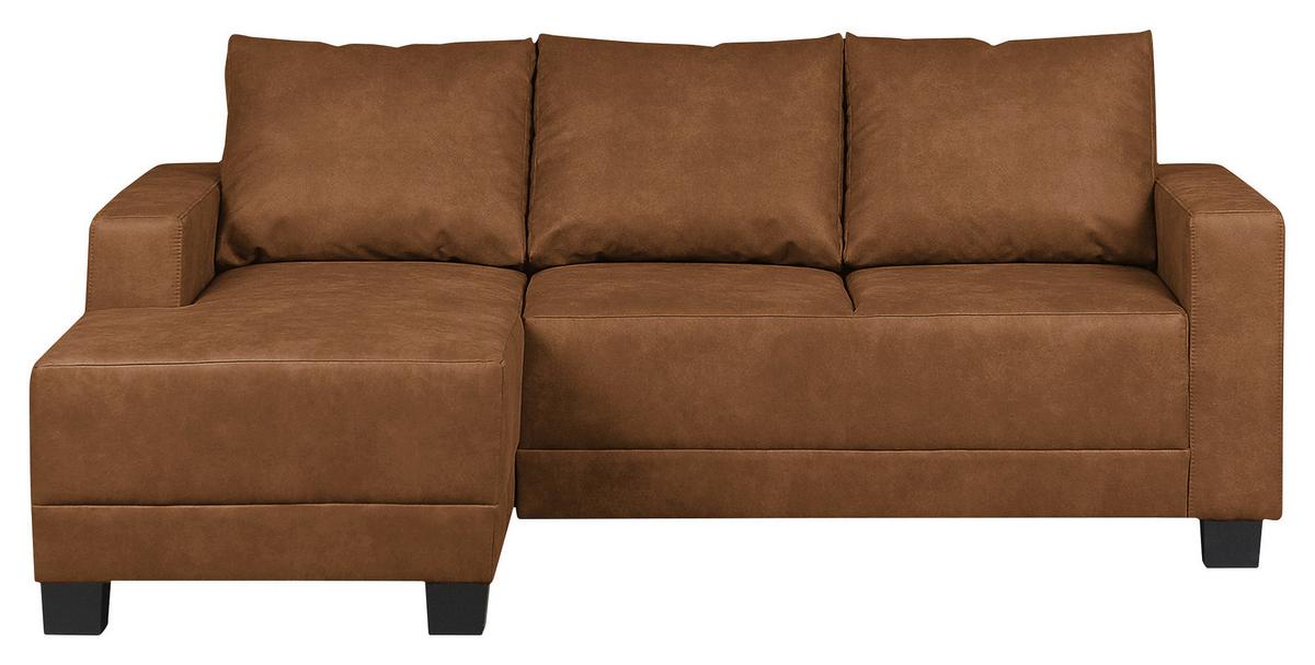 Ecksofa Grenwood Cognac S: 144x200 cm - Cognac/Braun, Design, Textil (144/200cm) - MID.YOU