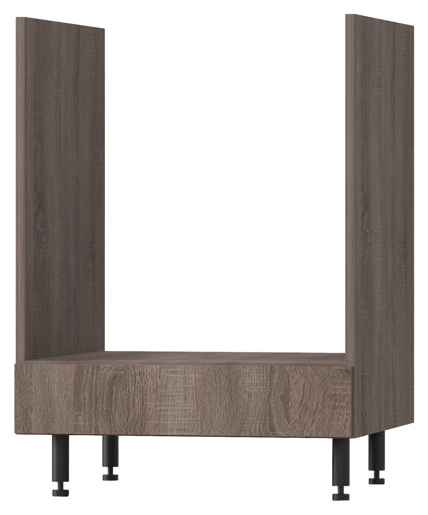 Alsószekrény Corina 2 - tölgyfa, Modern, műanyag/faalapú anyag (60/82,4/58cm)