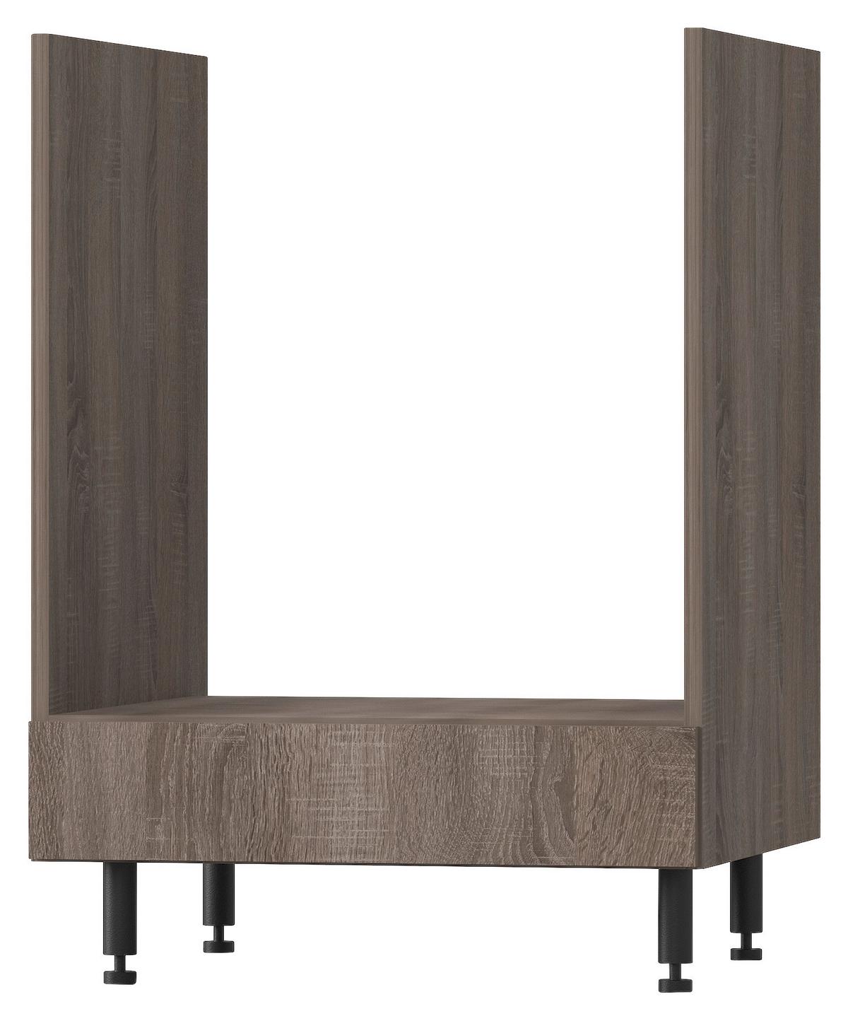 Alsószekrény Corina 2 - tölgyfa, Modern, műanyag/faalapú anyag (60/82,4/58cm)