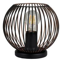STOLNÁ LAMPA ALMANZORA - čierna/bronzová, Trend, kov (20/18,5cm) - Eglo