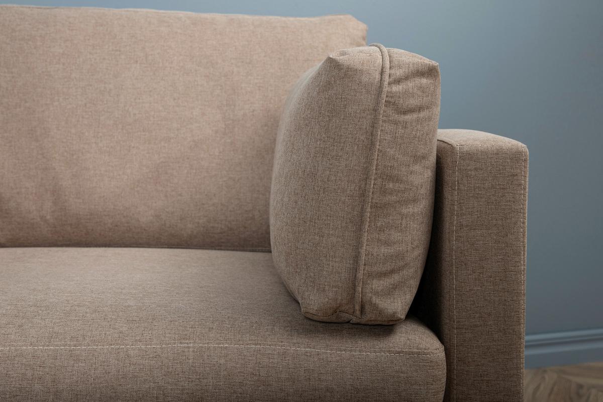 Sessel Boom - Hellbraun/Schwarz, Design, Kunststoff/Textil (110/84/86cm) - Livetastic