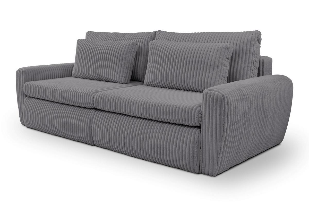 Canapea Extensibila Mevi Anthrazit B: 240 Cm - Anthrazit, MODERN (240/72-90/120cm) - Premium Living