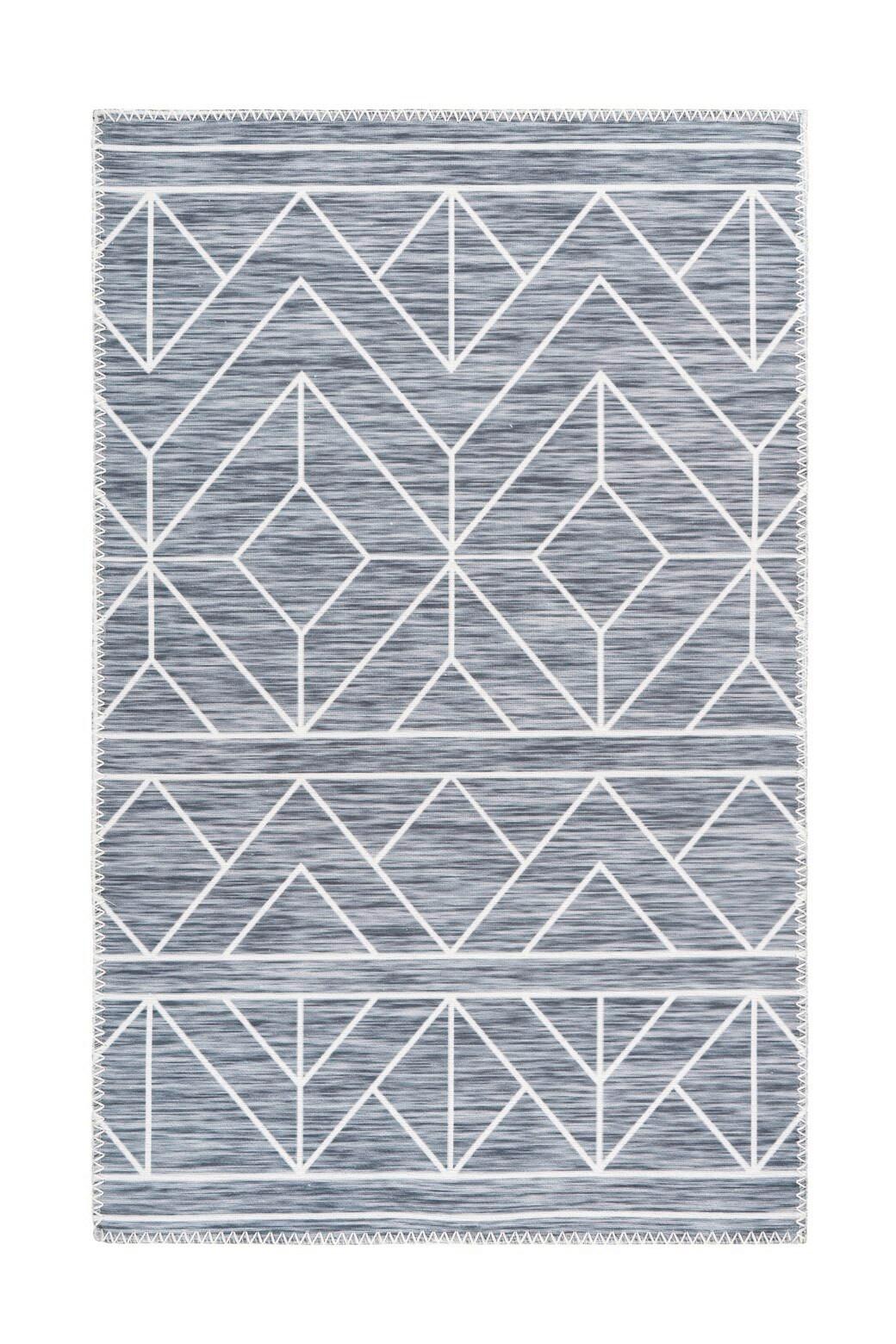 Flachwebteppich Anthrazit Maya 120x280 cm - Anthrazit, Basics, Textil (120/180cm) - Kayoom