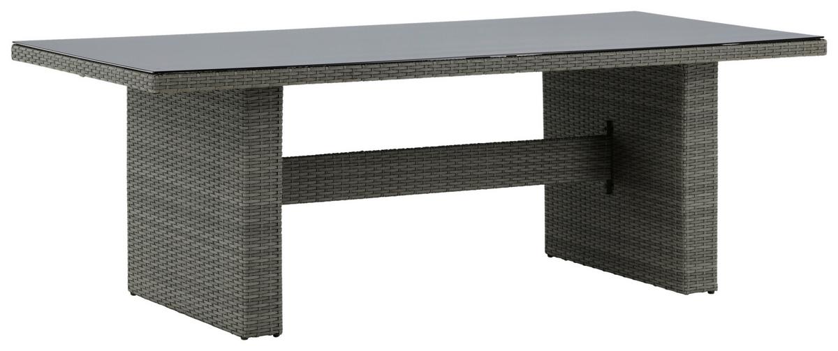 Gartentisch Padova Kunststoff L 200 cm - Grau, KONVENTIONELL, Kunststoff (200/100/74cm) - Gardenson