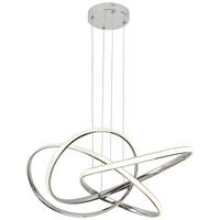 LED závesné svietidlo Lenore, max. 36 Watt - chrómová, Modern, kov/plast (60/120cm) - Premium Living