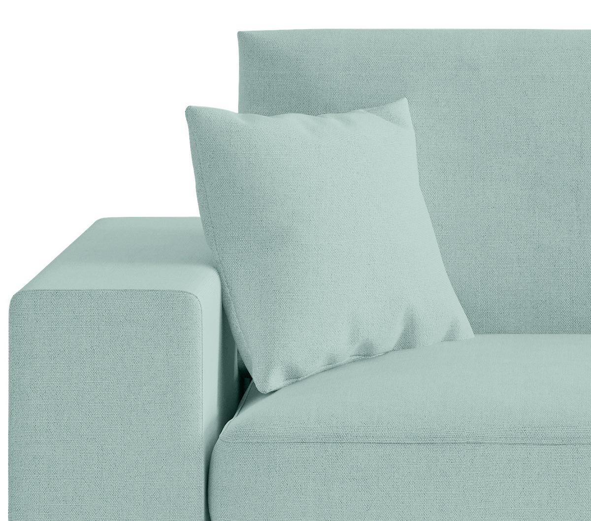 Sitzgarnitur Alberta 2-Teilig Türkis B: 139 cm - Türkis/Schwarz, Design, Holz/Textil (278/85/103cm) - Livetastic