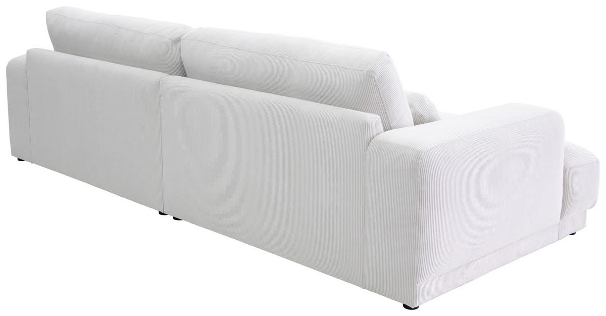 Bigsofa Savona Cord Creme, 260x111cm - Creme, Trend, Textil (260/77/111cm) - Luca Bessoni