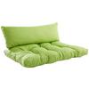 Palettenkissen Set 2-tlg. Loungeset 120x80 Cm Apfelgrün - Grün, Basics, Textil (120/80/16cm)