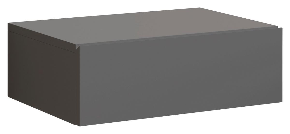 Nachkästchen Graphitfarben H: 14 Cm Tajo - Graphitfarben, MODERN, Holzwerkstoff (42/14/30cm) - Livetastic