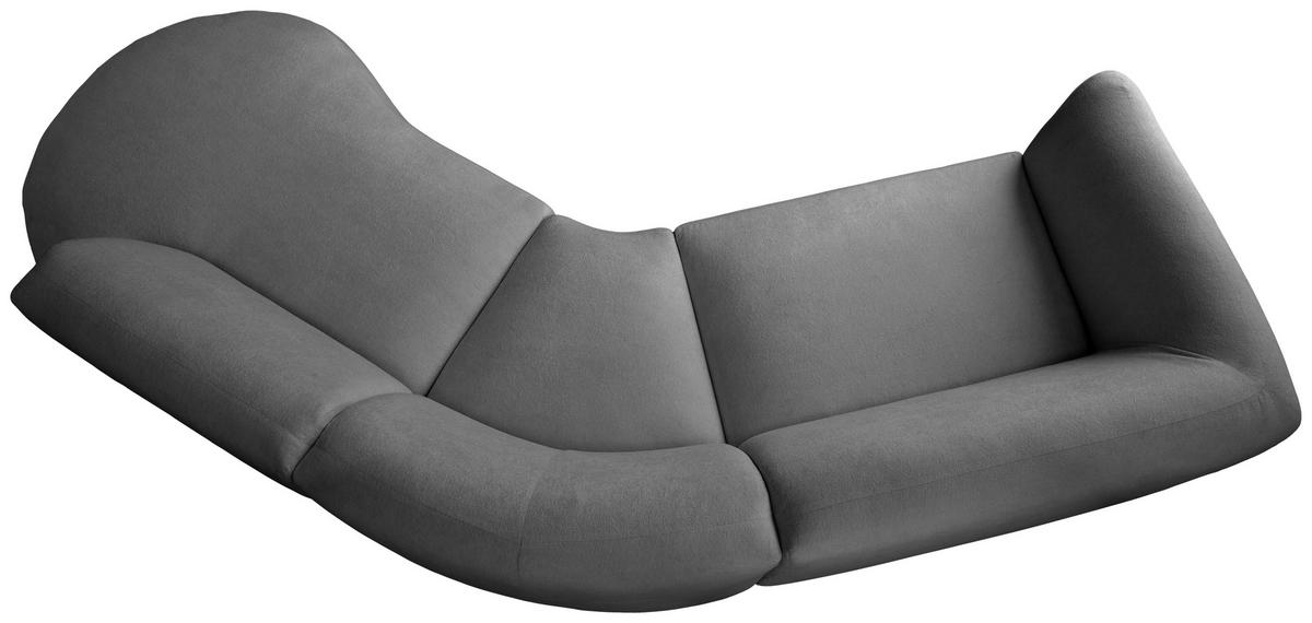 Ecksofa Jesi, Anthrazit S: 276x182 Cm - Anthrazit/Schwarz, MODERN, Textil (276/182cm) - Livetastic