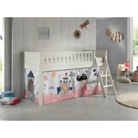 Spielbett Scott - Weiß/Naturfarben, ROMANTIK / LANDHAUS, Holz (90/200cm) - MID.YOU