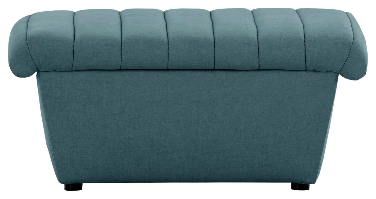 Hocker Looks Viii - Petrol/Schwarz, Design, Textil (90/43/105cm) - LOOKS by W.Joop