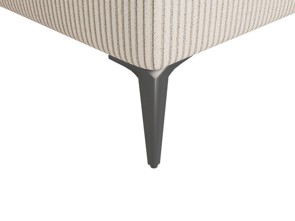 Ecksofa Welle Creme S: 177x276 Cm - Creme/Schwarz, Design, Textil (177/276cm) - MID.YOU