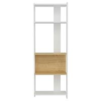 Regal Abis 165 cm Eiche Dekor, Weiß - Eichefarben/Weiß, Design, Holzwerkstoff (58,6/165/26,8cm) - MID.YOU