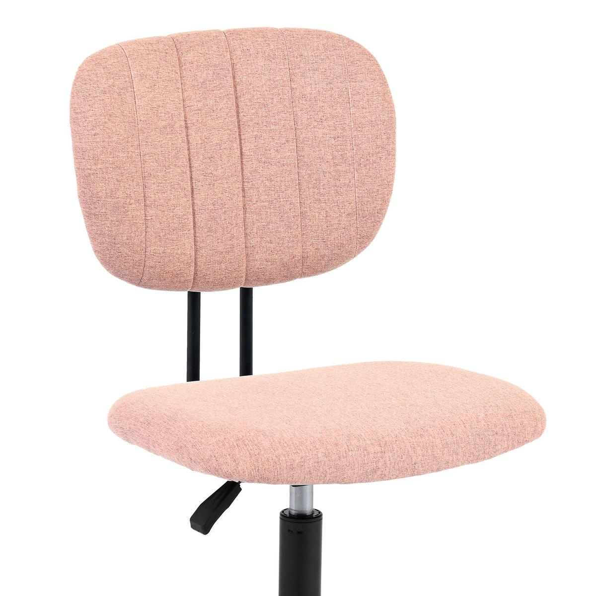 OTOČNÁ ŽIDLE TOM - CENOVÝ TRHÁK - růžová/černá, Moderní, kov/textil (55/79-89/56cm) - Mömax