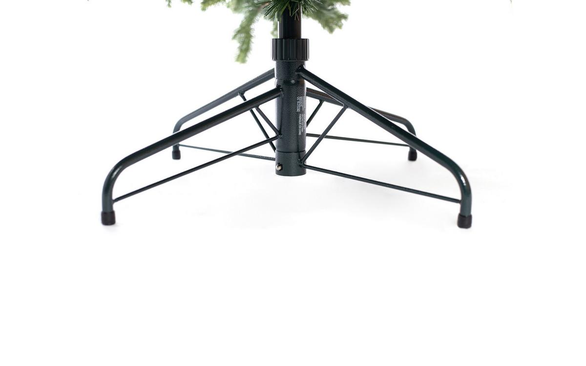 Weihnachtsbaum Roswell - Grün, Basics, Kunststoff/Metall (122/210/122cm)