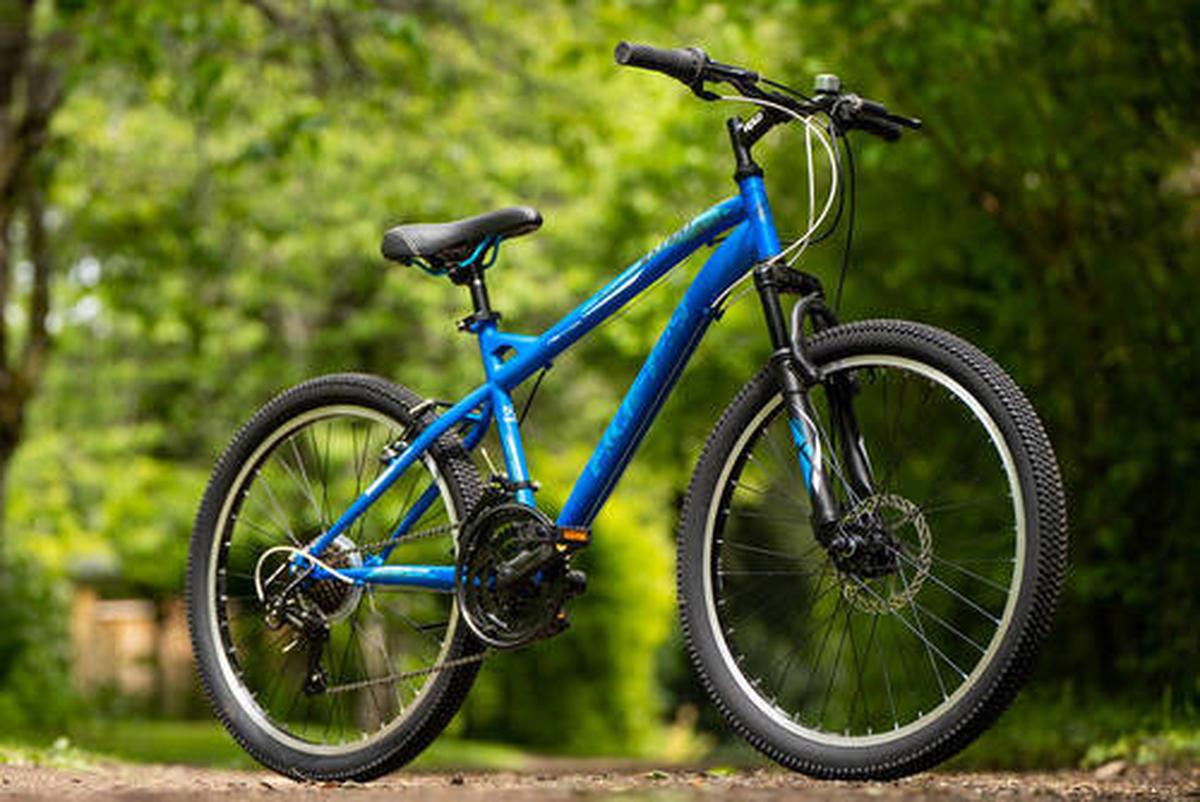 Mountainbike Huffy Extent 24 Zoll - Blau, Basics, Metall (59,7/168,9/99cm)