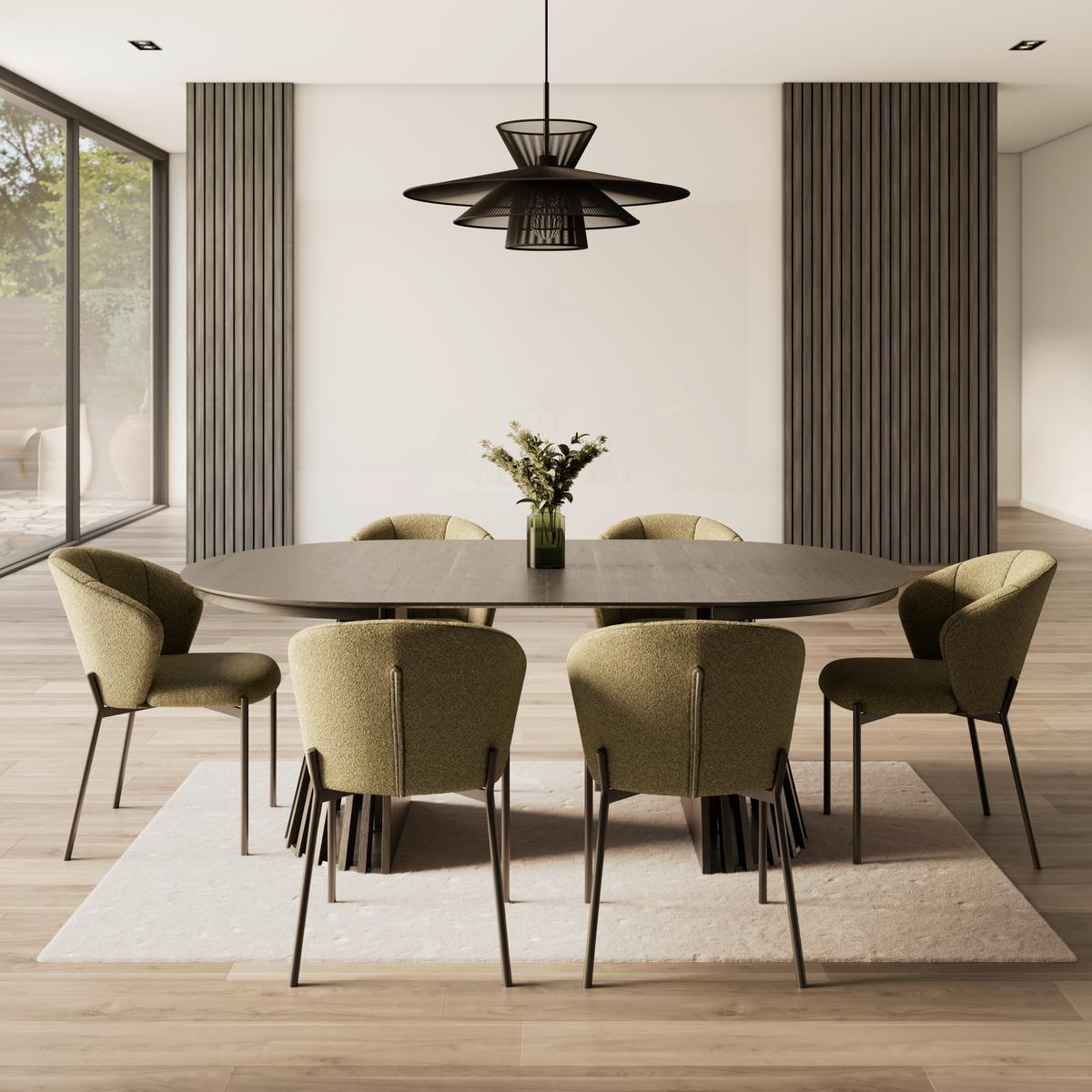 ŽIDLE ZOEY - černá/zelená, Moderní, kov/dřevo (48/79/61cm) - Bessagi Home