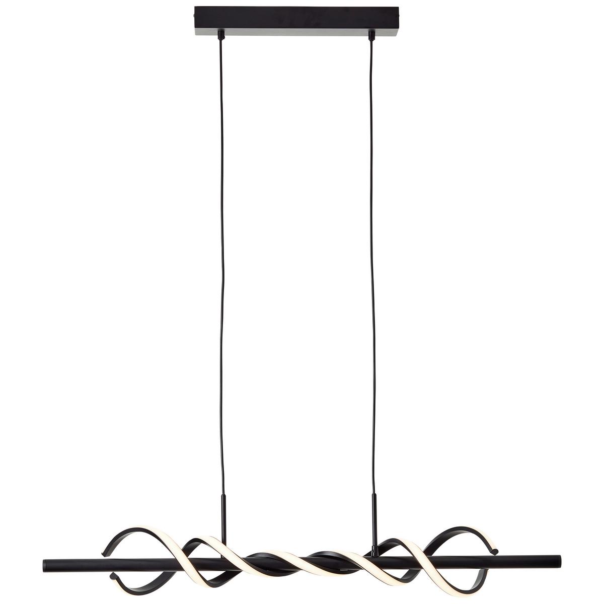 LED-PENDELLEUCHTE G99819/06 AMALIE - Schwarz, Design, Kunststoff/Metall (18/95,5/150cm) - Brilliant