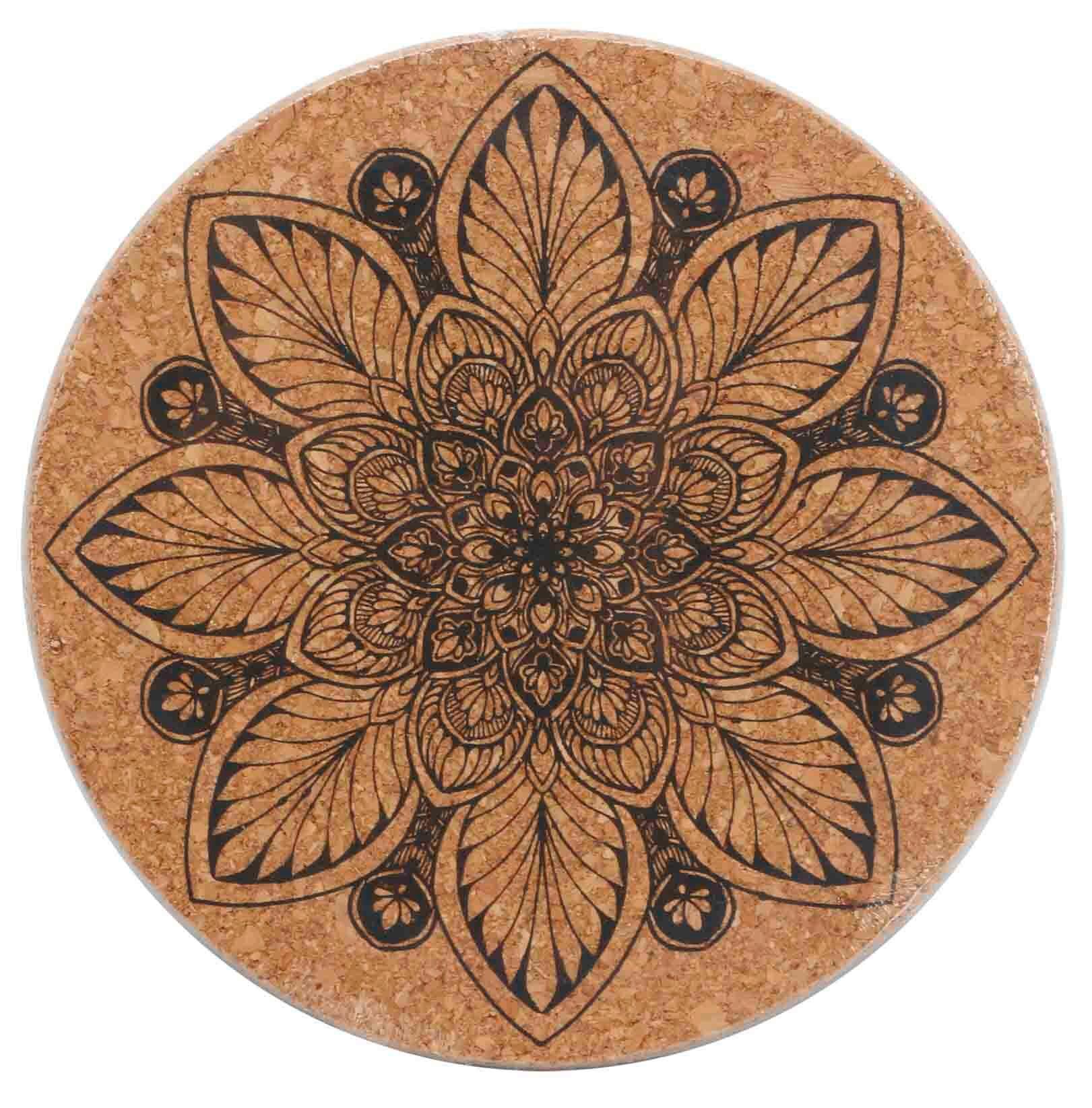 Edényalátét Enjoy - natúr/fekete, Modern, fa (20/1,2cm) - Luca Bessoni