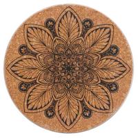 Topfuntersetzer Rund Aus Kork Enjoy D: 20 Cm - Schwarz/Naturfarben, MODERN, Holz (20/1,2cm) - Luca Bessoni