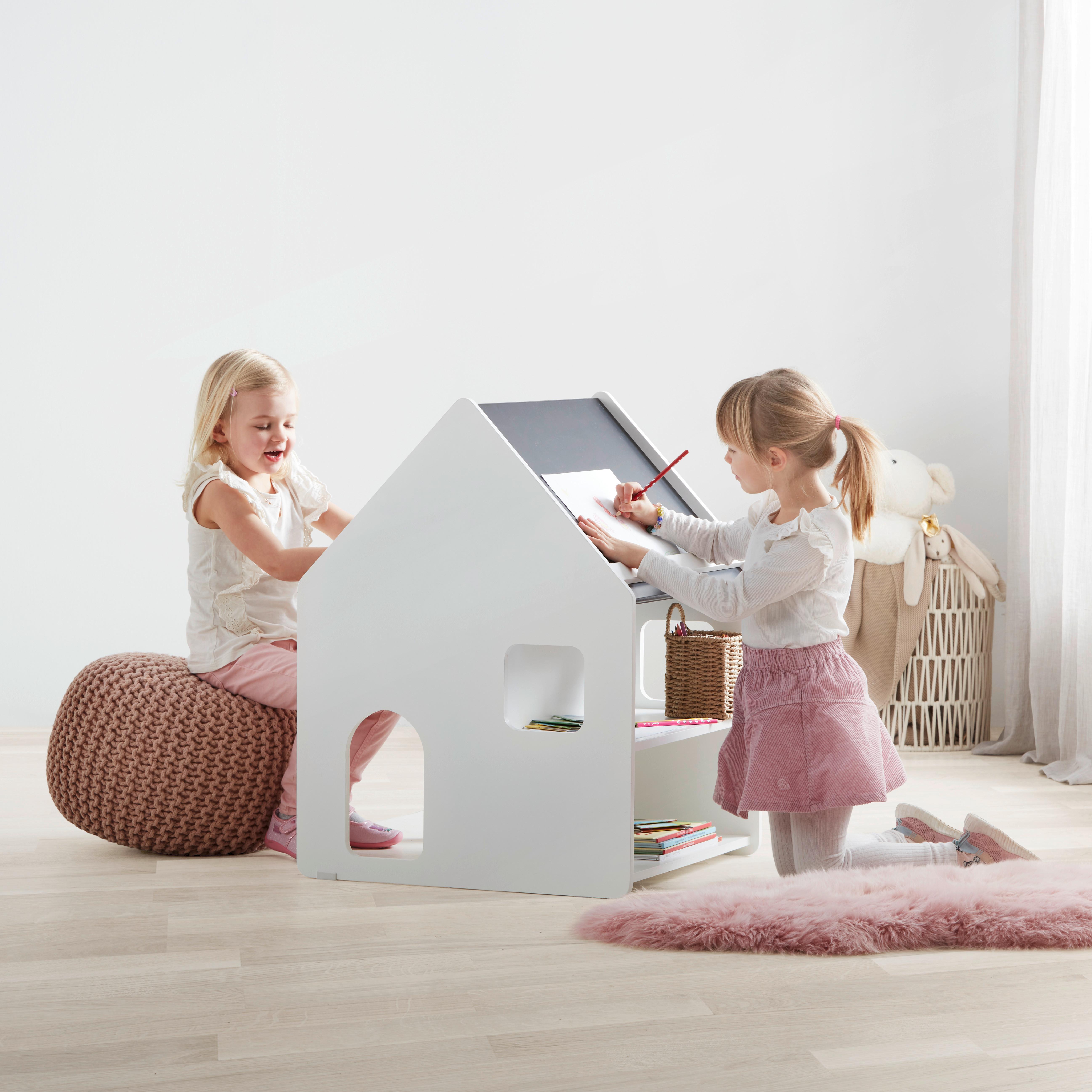 Hrací domeček JULY bílý - bílá, Moderní (60/80/60cm) - Bessagi Kids