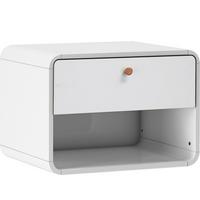 Nachttisch Cassie, Weiß B: 51 Cm - Weiß, Design, Holzwerkstoff (51/39/37cm) - MID.YOU