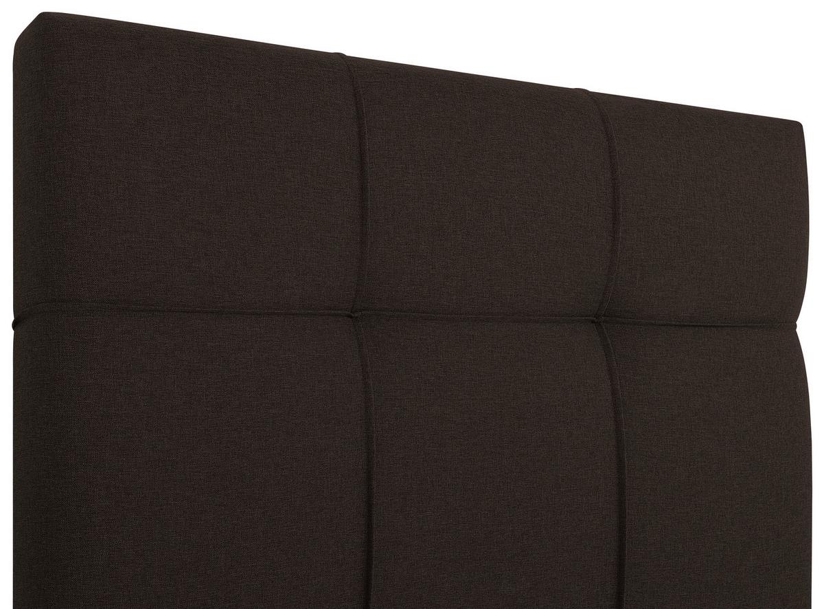 Boxbett Paros 100 100x200 Braun - Schwarz/Braun, MODERN, Holzwerkstoff/Textil (100/200cm) - MID.YOU