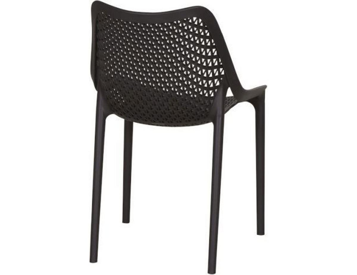 Gartenstuhl-set 4er Pkg. Anthrazit - Anthrazit, Basics, Kunststoff (60/81/50cm) - Siena Garden