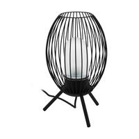 Außenleuchte Fusignano 28 W Metall, Glas - Schwarz/Weiß, Design, Glas/Metall (26,5/41cm) - Eglo