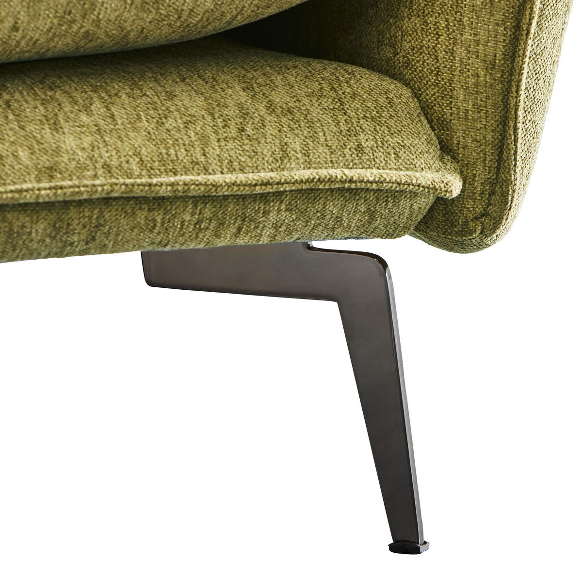 Sessel Skye Olivgrün B: 96 Cm - Schwarz/Olivgrün, Design, Textil (96/84/100cm) - Livetastic